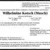 Spielhaupter Wilhelmine 1902-1992 Todesanzeige